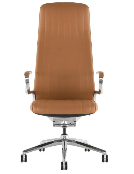 Крісло KRESLALUX LELLA LIGHT BROWN для керівника, шкіряне - купити Київ, Дніпро, Одеса, Львів, Харків