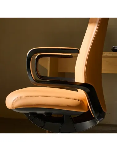 Крісло KRESLALUX LELLA BL LIGHT BROWN для керівника, шкіряне - купити Київ, Дніпро, Одеса, Львів, Харків