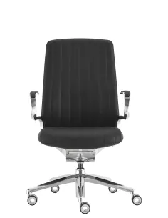 Крісло KRESLALUX LELLA VISITOR BLACK , шкіряне - купити Київ, Дніпро, Одеса, Львів, Харків 2