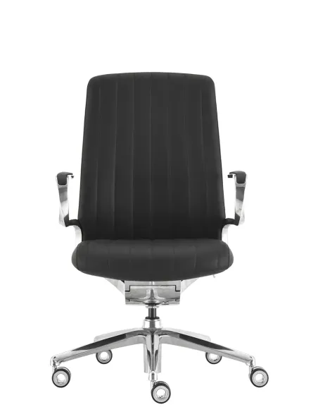 Крісло KRESLALUX LELLA VISITOR BLACK , шкіряне - купити Київ, Дніпро, Одеса, Львів, Харків