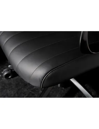 Кресло KRESLALUX LELLA VISITOR BLACK , кожаное - купить Киев, Днепр, Одесса, Львов, Харьков