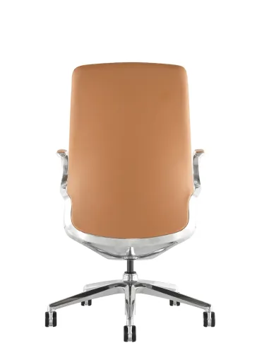 Кресло KRESLALUX LELLA VISITOR LIGHT BROWN, кожаное - купить Киев, Днепр, Одесса, Львов, Харьков