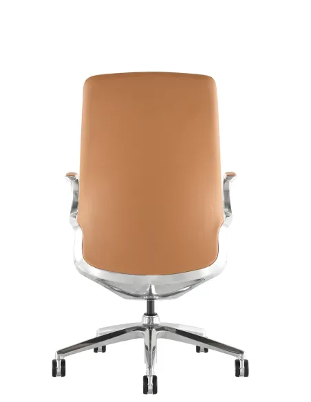 Кресло KRESLALUX LELLA VISITOR LIGHT BROWN, кожаное - купить Киев, Днепр, Одесса, Львов, Харьков