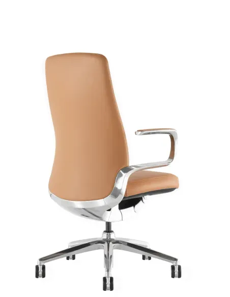 Кресло KRESLALUX LELLA VISITOR LIGHT BROWN, кожаное - купить Киев, Днепр, Одесса, Львов, Харьков
