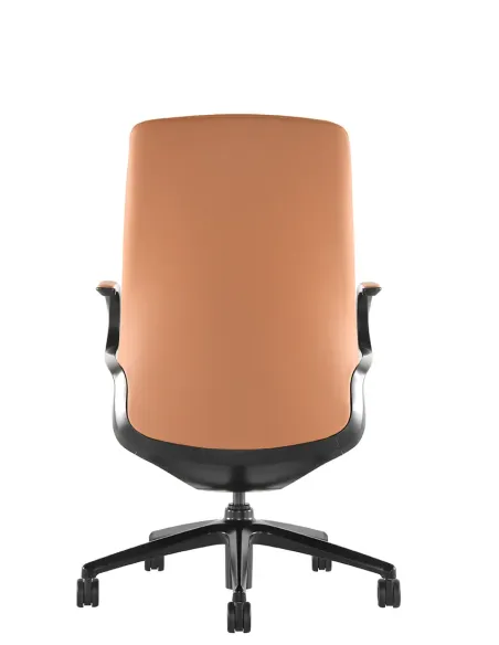 Кресло KRESLALUX LELLA BL VISITOR LIGHT  BROWN, кожаное - купить Киев, Днепр, Одесса, Львов, Харьков