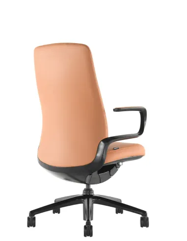 Кресло KRESLALUX LELLA BL VISITOR LIGHT  BROWN, кожаное - купить Киев, Днепр, Одесса, Львов, Харьков