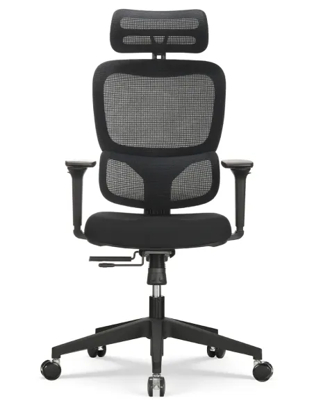 Кресло HOOKAY FOCORA BLACK (FCM-F01) для оператора, эргономичное - купить Киев, Днепр, Одесса, Львов, Харьков