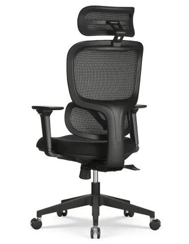 Кресло HOOKAY FOCORA BLACK (FCM-F01) для оператора, эргономичное - купить Киев, Днепр, Одесса, Львов, Харьков