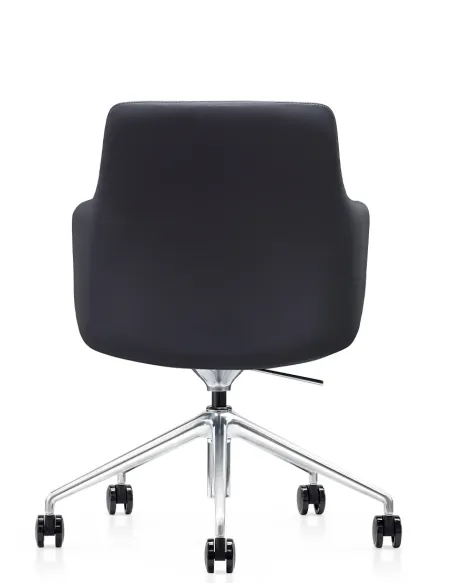 Конференц-крісло KRESLALUX FOCUS B2416 Black, шкіряне | Kreslalux