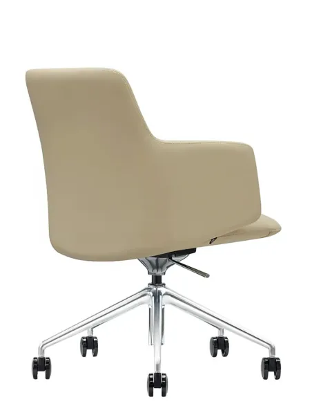 Конференц-кресло KRESLALUX FOCUS B2416 Beige, кожаное | Kreslalux
