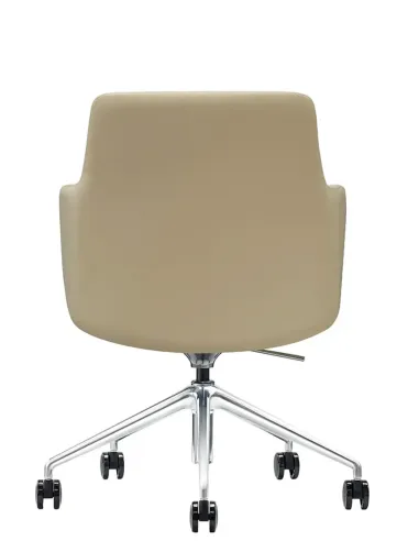 Конференц-крісло KRESLALUX FOCUS B2416 Beige, шкіряне | Kreslalux
