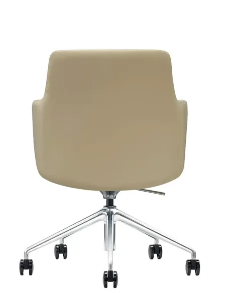 Конференц-крісло KRESLALUX FOCUS B2416 Beige, шкіряне | Kreslalux