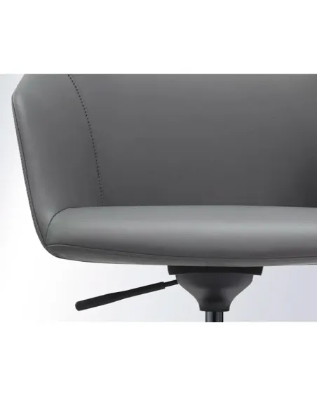Конференц-крісло KRESLALUX CLARK B2401-H Grey, шкіряне | Kreslalux