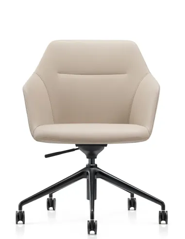 Конференц-крісло KRESLALUX CLARK B2401-H Beige, шкіряне | Kreslalux