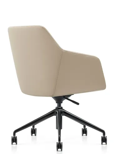 Конференц-крісло KRESLALUX CLARK B2401-H Beige, шкіряне | Kreslalux