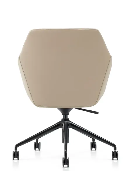 Конференц-крісло KRESLALUX CLARK B2401-H Beige, шкіряне | Kreslalux