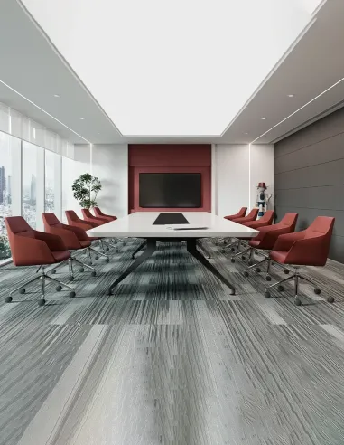 Конференц-крісло KRESLALUX CLARK B2401-H Beige, шкіряне | Kreslalux