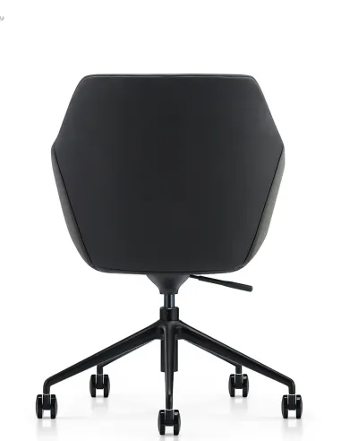 Конференц-кресло KRESLALUX CLARK B2401-H Black, кожаное | Kreslalux