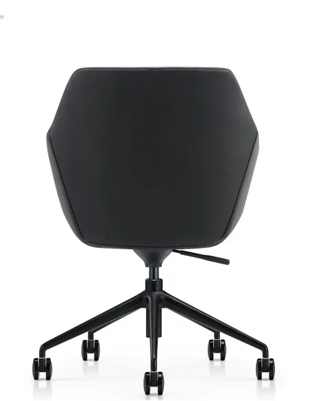 Конференц-крісло KRESLALUX CLARK B2401-H Black, шкіряне | Kreslalux
