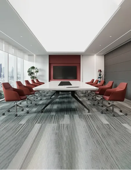 Конференц-кресло KRESLALUX CLARK B2401 Brown, кожаное | Kreslalux