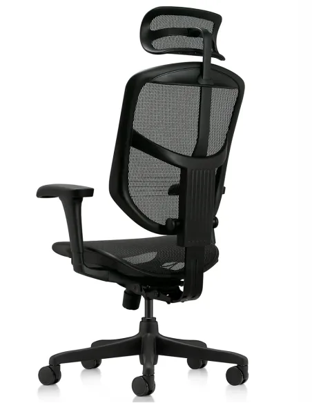 Кресло  ENJOY BUDGET 2 NEW BLACK MESH эргономичное