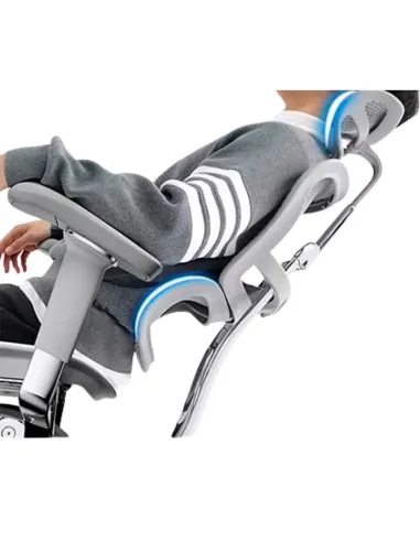 Кресло ERGOHUMAN ELITE 2 (EHE2-AG-HAM-5D-L-LM, сетка T-168-B2 Natural), эргономичное, с подставкой под ноги
