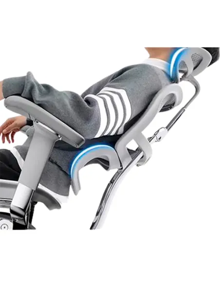 Кресло ERGOHUMAN ELITE 2 (EHE2-AG-HAM-5D-L-LM, сетка T-168-B2 Natural), эргономичное, с подставкой под ноги