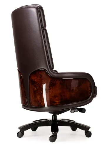 Крісло KRESLALUX CROWN 01 LUXURY DARK BROWN для керівника, шкіряне