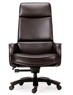 Крісло KRESLALUX CROWN 01 LUXURY DARK BROWN для керівника, шкіряне 2