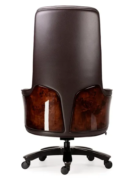 Крісло KRESLALUX CROWN 01 LUXURY DARK BROWN для керівника, шкіряне