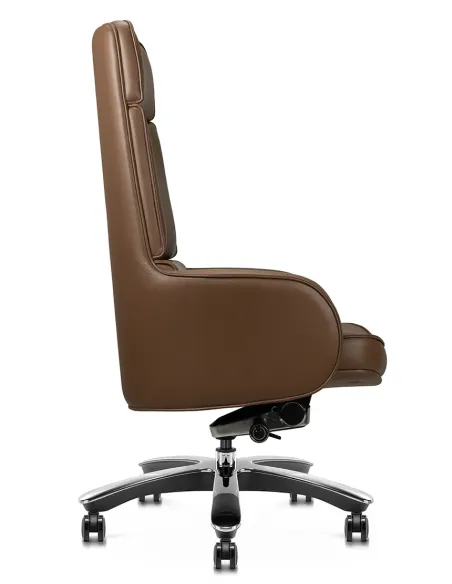 Крісло KRESLALUX CROWN 01 BROWN для керівника, шкіряне