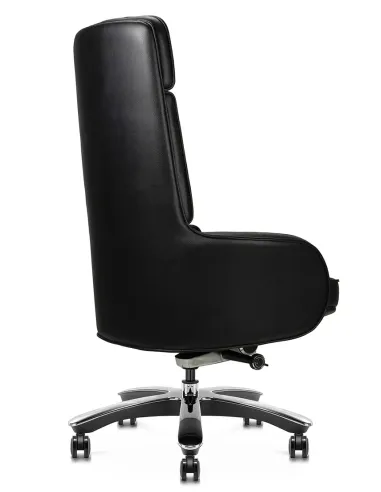 Крісло KRESLALUX CROWN 01 BLACK для керівника, шкіряне
