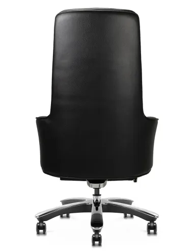 Кресло KRESLALUX CROWN 01 BLACK для руководителя, кожаное