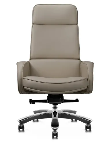 Крісло KRESLALUX CROWN 01 LIGHT BROWN для керівника, шкіряне