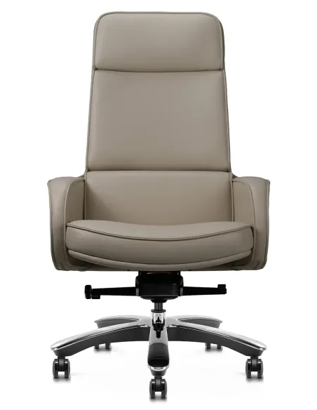 Крісло KRESLALUX CROWN 01 LIGHT BROWN для керівника, шкіряне