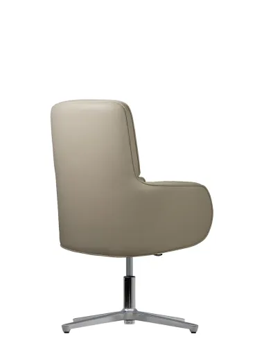 Крісло KRESLALUX CROWN 03 LIGHT BROWN, для відвідувача, шкіряне