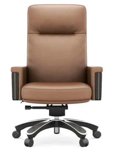 Крісло KRESLALUX MARQUIS 01 LIGHT BROWN для керівника, шкіряне
