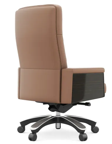 Крісло KRESLALUX MARQUIS 01 LIGHT BROWN для керівника, шкіряне
