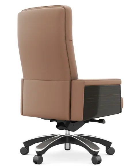 Кресло KRESLALUX MARQUIS 01 LIGHT BROWN для руководителя, кожаное