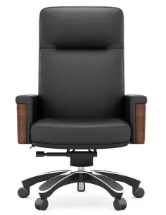 Крісло KRESLALUX MARQUIS 01 BLACK для керівника, шкіряне 2