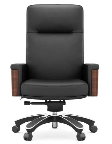 Кресло KRESLALUX MARQUIS 01 BLACK для руководителя, кожаное