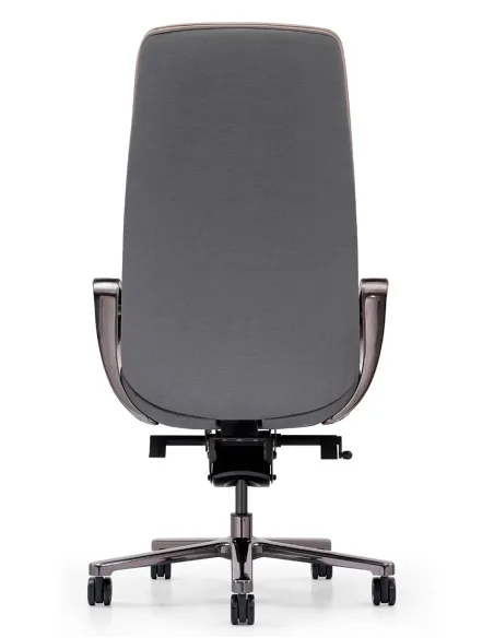 Крісло KRESLALUX TORNA 01 GREY & BEIGE для керівника, шкіряне