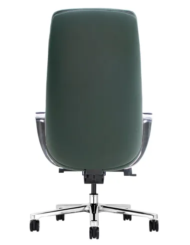 Кресло KRESLALUX TORNA 01 DARK GREEN для руководителя, кожаное