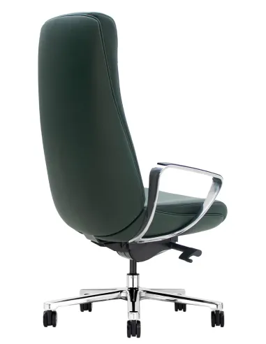 Кресло KRESLALUX TORNA 01 DARK GREEN для руководителя, кожаное