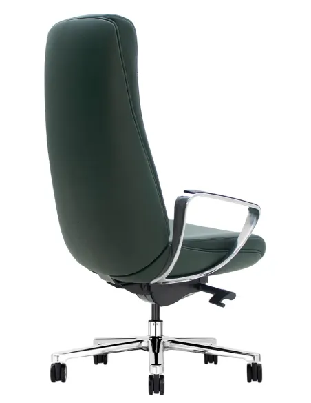 Крісло KRESLALUX TORNA 01 DARK GREEN для керівника, шкіряне