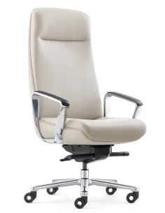 Крісло KRESLALUX TORNA 01 BEIGE для керівника, шкіряне