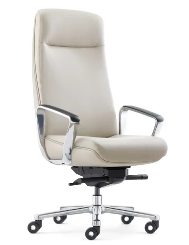 Кресло KRESLALUX TORNA 01 BEIGE для руководителя, кожаное