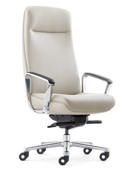 Кресло KRESLALUX TORNA 01 BEIGE для руководителя, кожаное