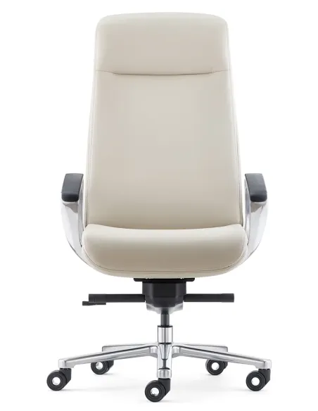 Кресло KRESLALUX TORNA 01 BEIGE для руководителя, кожаное