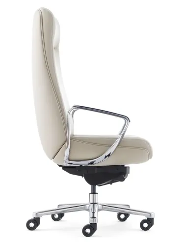 Кресло KRESLALUX TORNA 01 BEIGE для руководителя, кожаное
